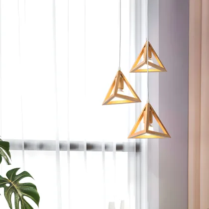 Silver 1-Light Glass Pendant Light