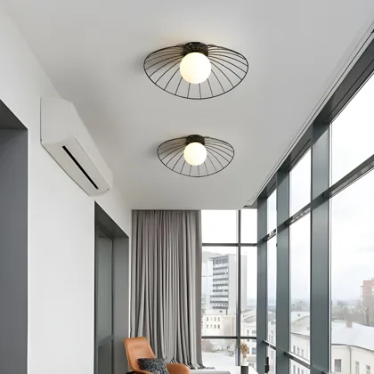 Walnut 1-Light Acrylic Island Light