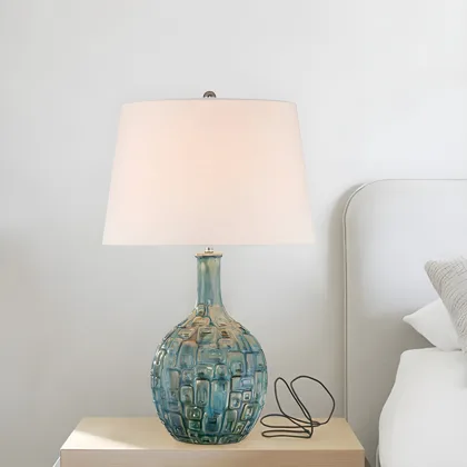 White 2-Light Acrylic Flush Mount Light